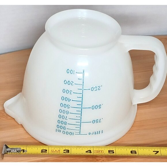 VTG Tupperware 4 Cup 32oz 1 Liter Mix N Store Measuring Batter Bowl w/ Lid 1288 - Picture 13 of 15